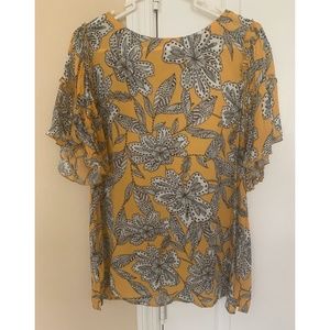Loft Flutter Sleeve Blouse